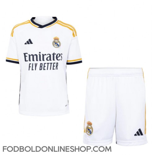 Real Madrid Hjemme Trøje Børn 2023-24 Kortærmet (+ Korte bukser)